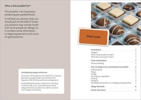 Food Standards Agency - Allergy: What to consider 