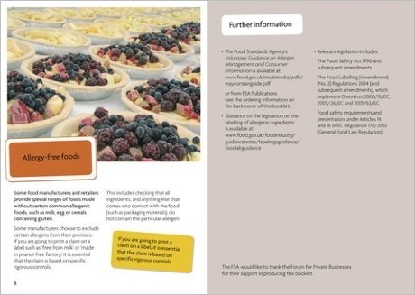 Food Standards Agency - Allergy: What to consider 